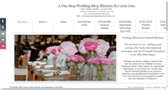 Desktop Screenshot of aonestopweddingshopministry.com