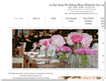 Tablet Screenshot of aonestopweddingshopministry.com